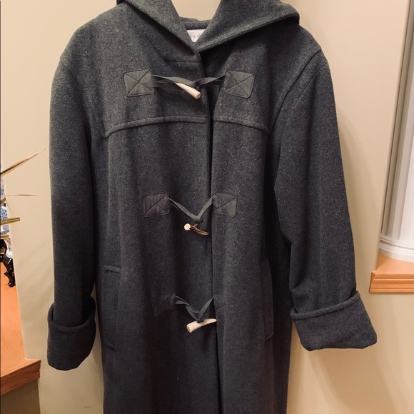 Pure Wool Boxy Hooded Long Coat - Picture 2 of 11